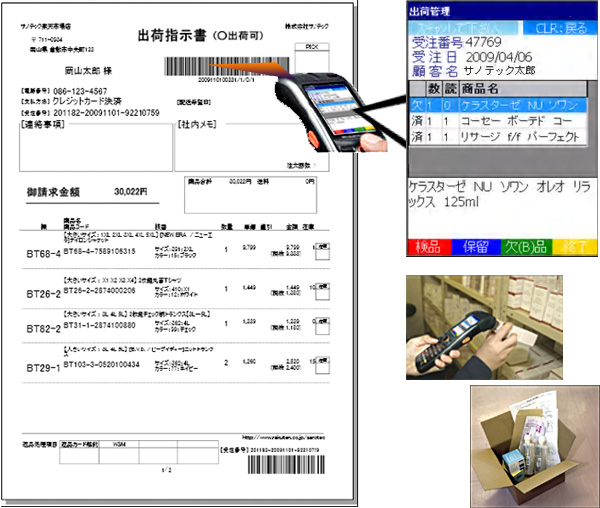 出荷検品(注文単位のピッキング&検品方式)